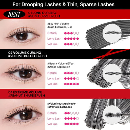 CLIO PROFESSIONAL Kill Lash Superproof Mascara – Waterproof, Lifting & Volumizing Black