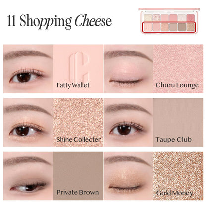 CLIO PRO EYE PALETTE AIR — 11-Shade Versatile Eyeshadow Palette