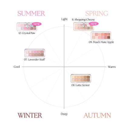 CLIO PRO EYE PALETTE AIR — 11-Shade Versatile Eyeshadow Palette
