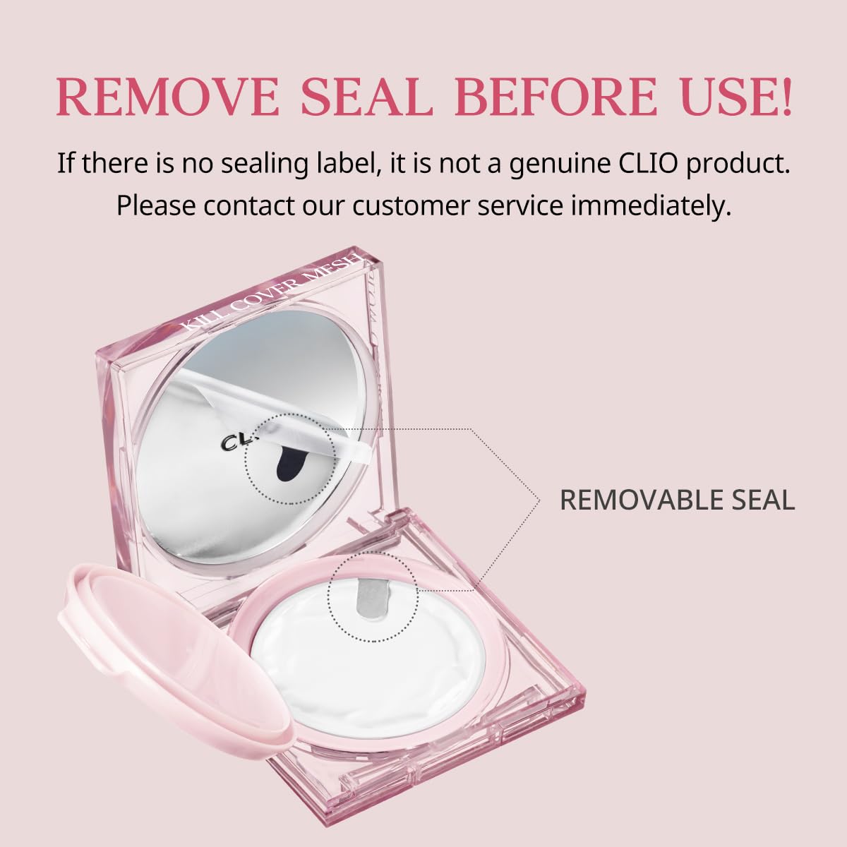 CLIO Kill Cover Mesh Glow Cushion Foundation with Refill | 23N Ginger | Glass Skin Glow