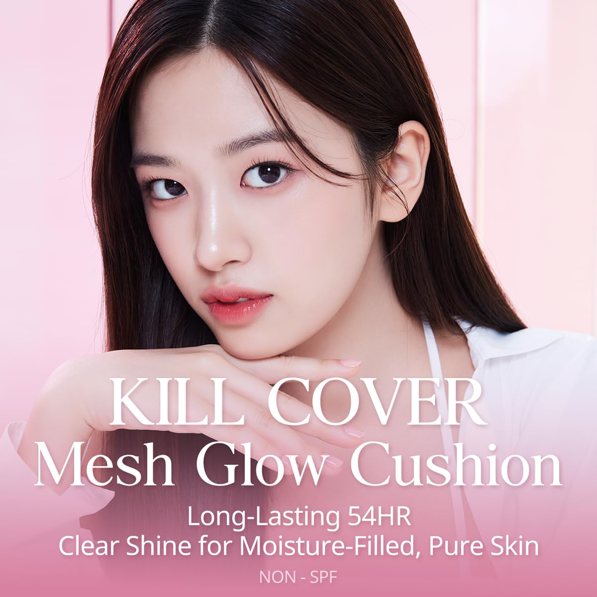 CLIO Kill Cover Mesh Glow Cushion Foundation with Refill | 23N Ginger | Glass Skin Glow