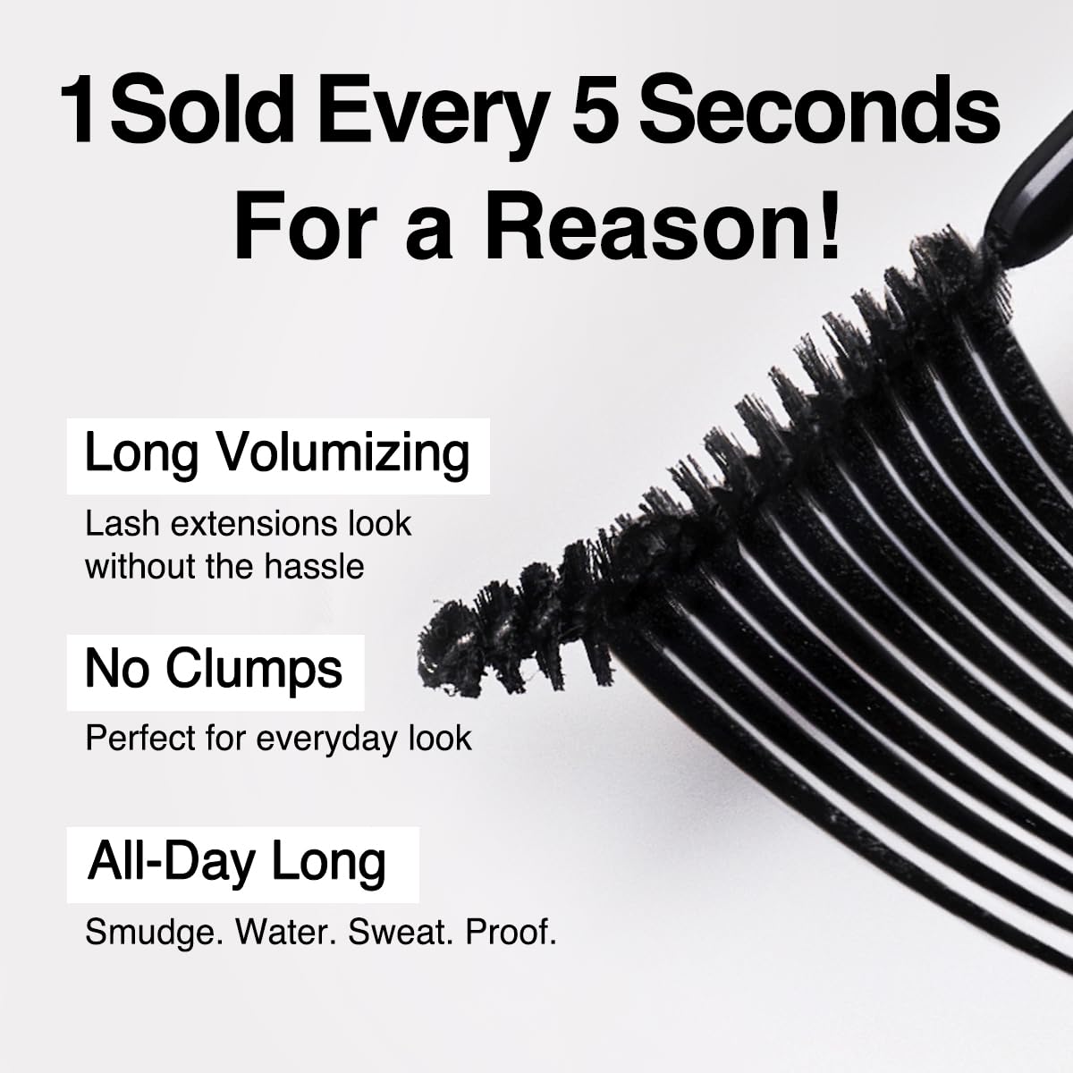 CLIO Kill Lash Superproof Mascara - Waterproof, Lengthening & Smudge-Proof for Sensitive Eyes