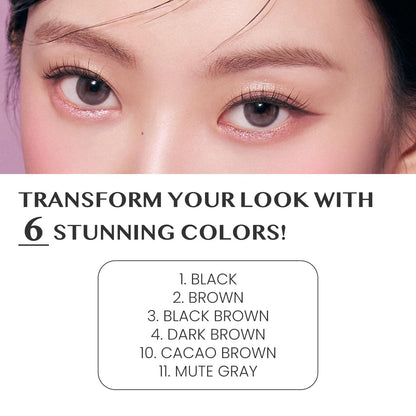 CLIO PROFESSIONAL Sharp So Simple Waterproof Pencil Liner – 2mm Tip, Rich Color, 03 Black Brown