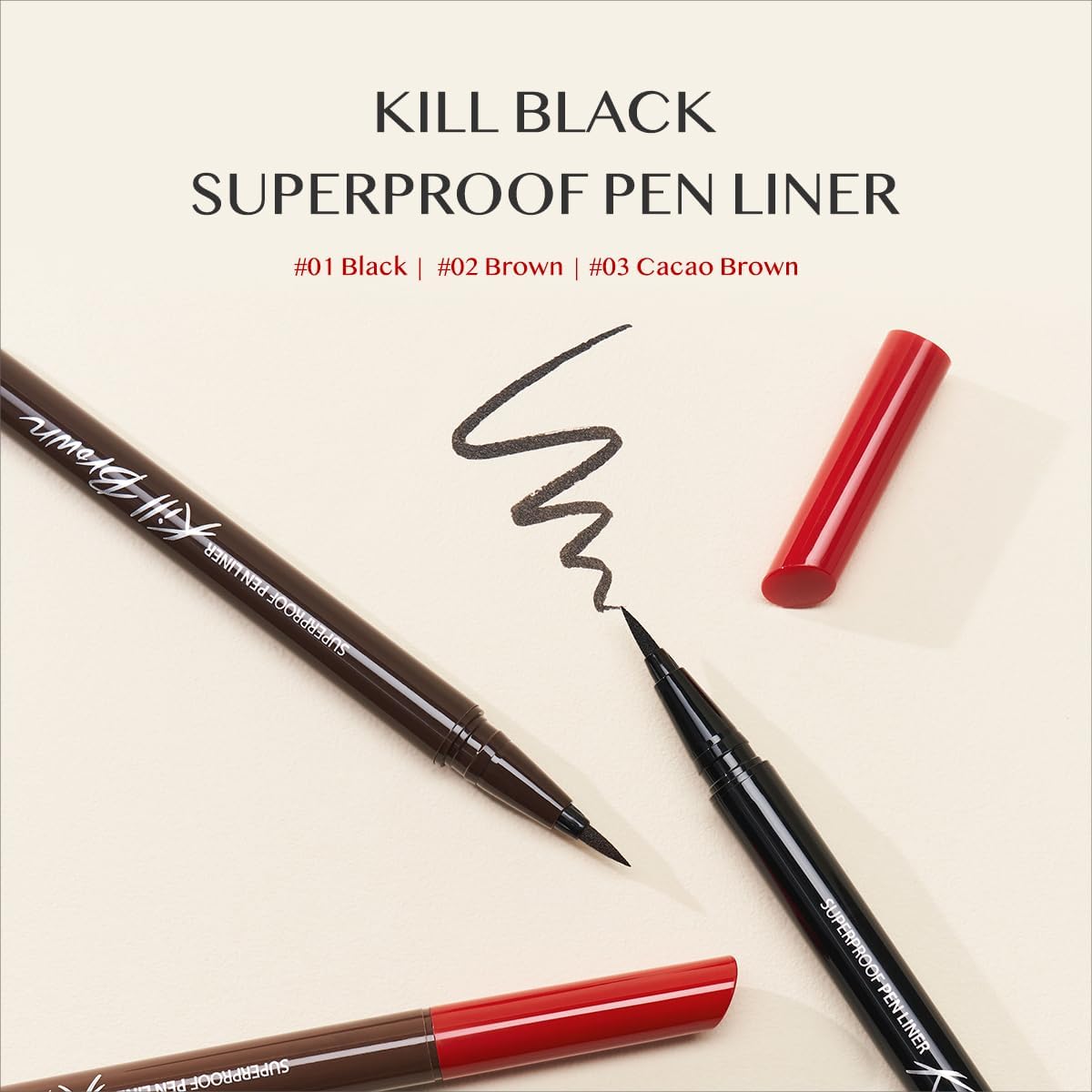 CLIO PROFESSIONAL Superproof Pen Liquid Eyeliner – Precision Tip, Waterproof, 001 BLACK (NEW)