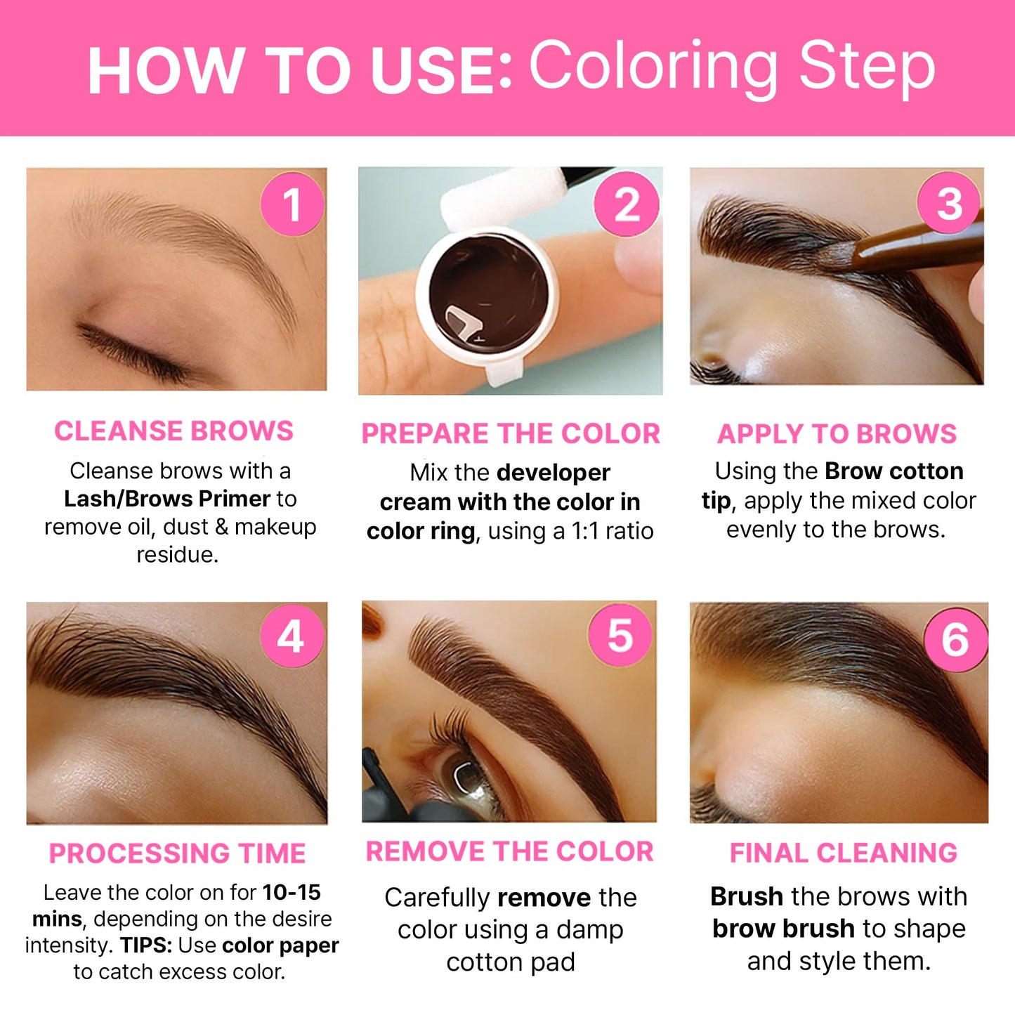 CLIONE PRIME Korean At-Home Lash Lift & Brow Lamination Kit – Brown Color