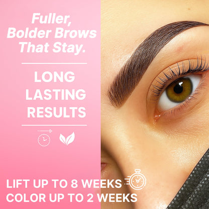 CLIONE PRIME Korean At-Home Lash Lift & Brow Color Kit — Temporary, Gentle Vitamin C Formula