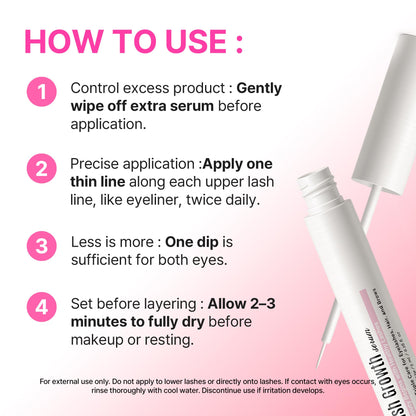 CLIONE PRIME Korean Lash Serum – Lash & Brow Growth, Cruelty-Free, Clinically Tested