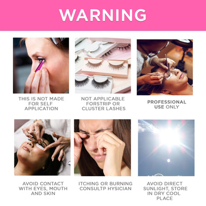 CLIONE PRIME Lash Extension Glue - High Humidity Formula, 3ml, 1-2 Sec Drying, 8 Weeks Retention, Black Adhesive (Professional Use Only)