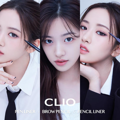 CLIO PROFESSIONAL Superproof Pen Liquid Eyeliner – Precision Tip, Smudge-Resistant, Long-Lasting Color (002 Brown NEW)