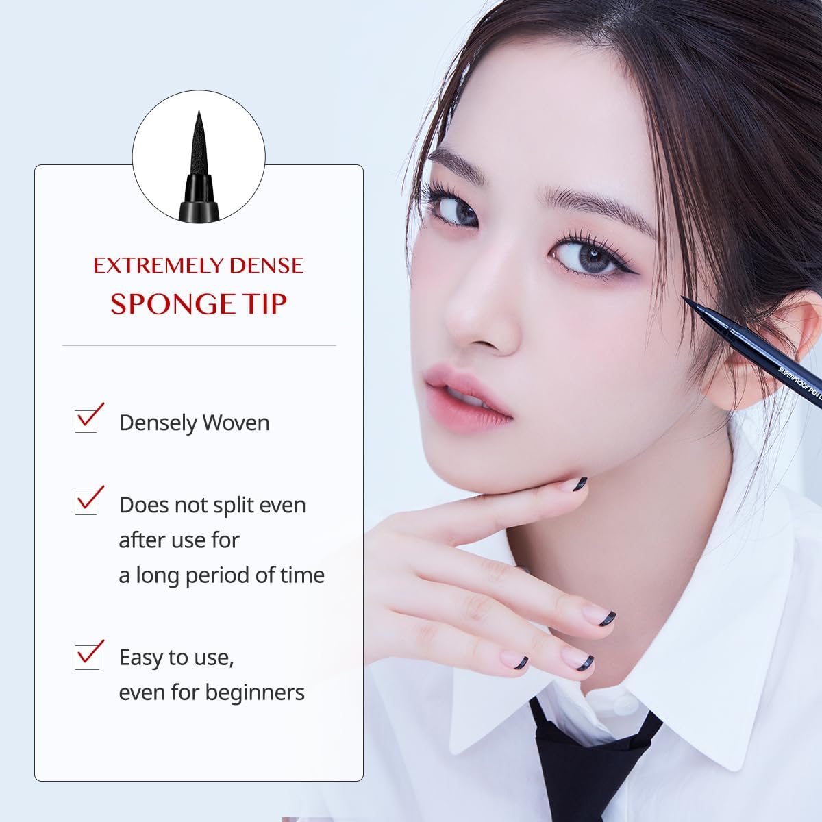 CLIO PROFESSIONAL Superproof Pen Liquid Eyeliner – Precision Tip, Smudge-Resistant, Long-Lasting Color (002 Brown NEW)