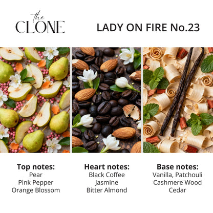 Clone Lady on Fire No. 23 – Inspired by YSL Black Opium | Extrait de Parfum 50ml