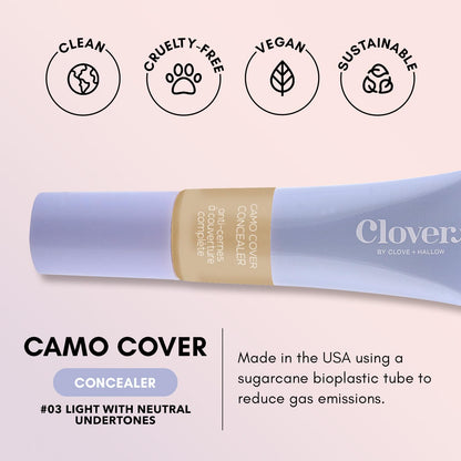 Clover Camo Cover Concealer – Face & Under Eye, Cruelty-Free & Vegan