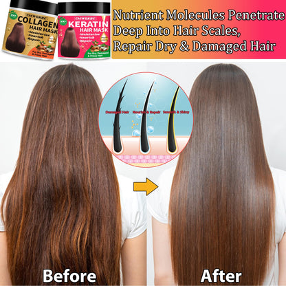 CMWGKBC Collagen & Keratin Hair Mask for Damaged Hair | Deep Hydration for All Hair Types