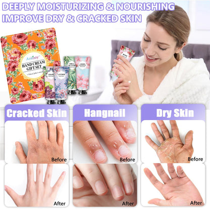 CMWGKBC 10-Pack Hand Cream Gifts Set – Natural Fragrance Travel-Size Lot for Teens & Adults