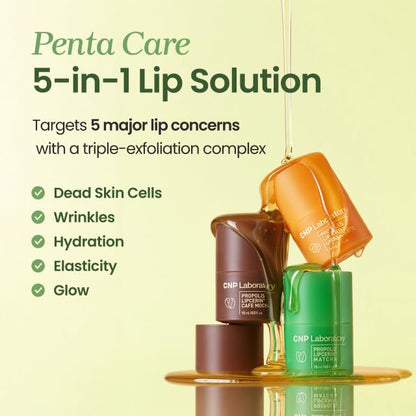 CNP Café Lip Butter Propolis Lipcerin 07 Matcha | 12h Hydration Lip Balm & Mask