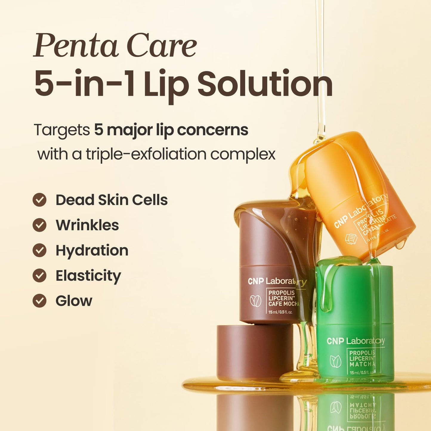 CNP Café Lip Butter - Propolis Lipcerin 06 Caramel Latte | 12-Hour Hydration Lip Balm & Overnight Mask