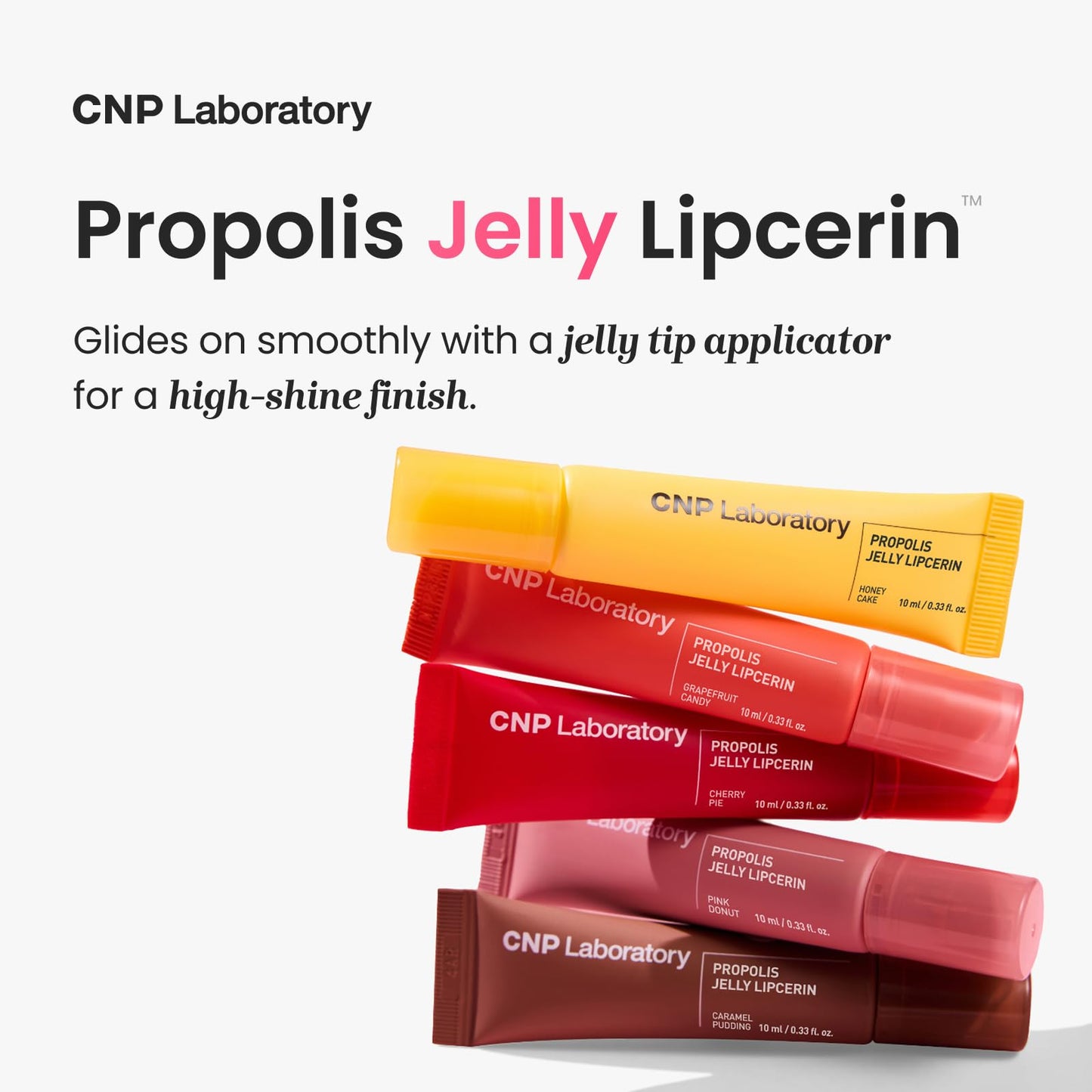 CNP Propolis Jelly Lipcerin 02 Pink Donut | Hydrating Lip Balm & Gloss with Manuka Honey + Hyaluronic Acid