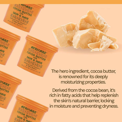 COCOCARE Africare Cocoa Butter 10.5 Oz – Skin & Hair Nourishment with Vitamin E & Shea Butter | Made in USA