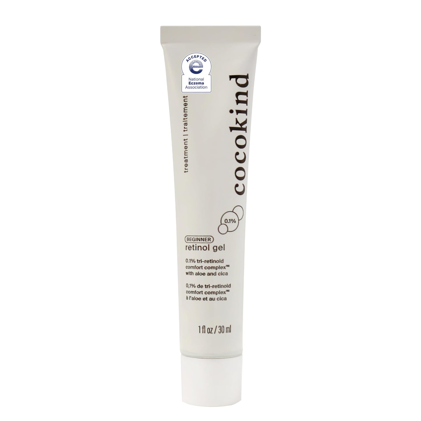 Cocokind Beginner Retinol Gel 0.1% – Gentle Retinol for Sensitive Skin, 1 fl oz
