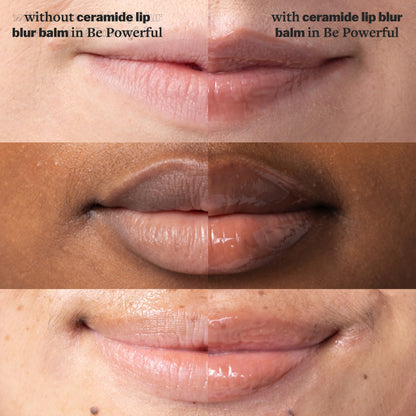 Cocokind Ceramide Lip Blur Balm – Hydrating Soft Brown Lip Balm with Ceramides & Peptides (Fragrance-Free, Sensitive Skin) – 6 Pack
