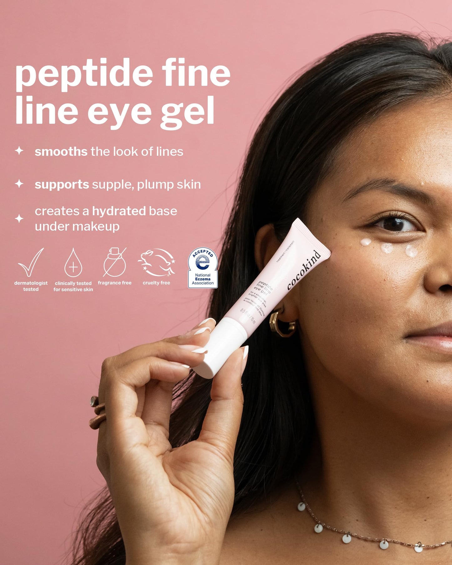 Cocokind Peptide Eye Gel | Lightweight Hydration for Sensitive Skin