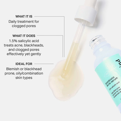 Cocokind Postbiotic Acne Serum & BHA Liquid Exfoliant – Exfoliate, Hydrate, Brighten