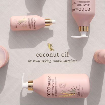 Cocomagic Coconut Oil Hair Mask | Repair Damage, Frizz Control, Shine | Protein-Rich Hydration | Made in USA 16oz (2 Pack)