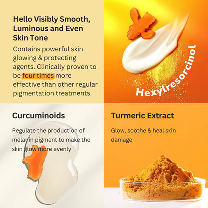 COCOONORIGINAL Hung Yen Turmeric Gel Cream with Niacinamide – Brighten, Even Skin Tone, Vegan