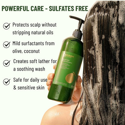 COCOONORIGINAL Pomelo Shampoo & Conditioner Bundle – Sulfate-Free, Vegan Care for Thinning, Damaged, Color-Treated Hair