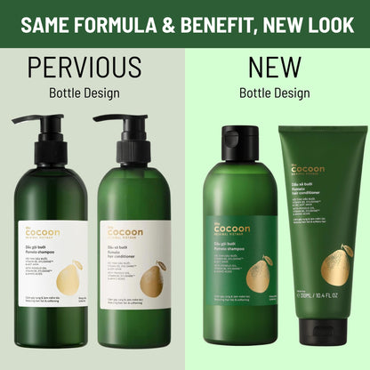 COCOONORIGINAL Pomelo Shampoo & Conditioner Bundle – Sulfate-Free, Vegan Care for Thinning, Damaged, Color-Treated Hair