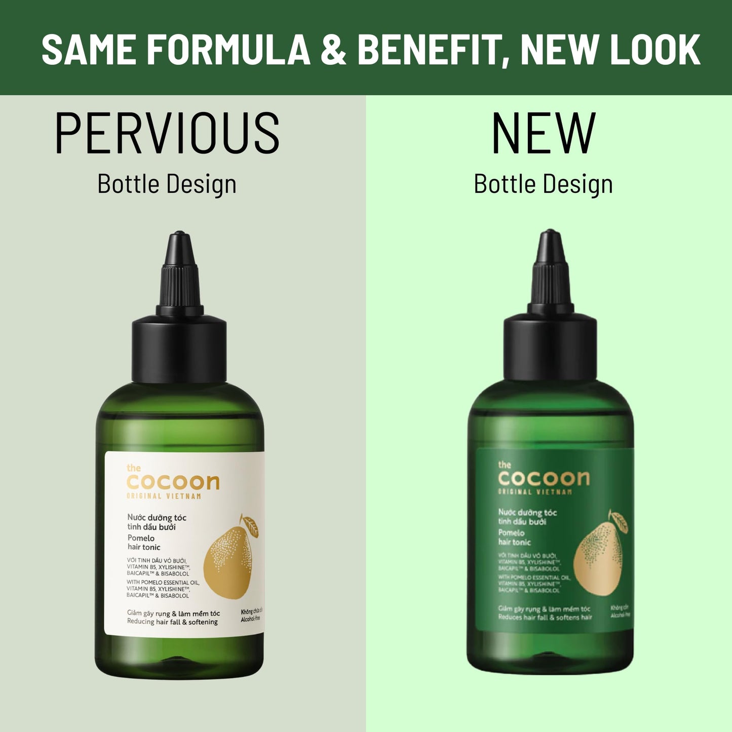 Cocoon Pomelo Hair Tonic – Vegan Scalp Serum for Thinning & Damaged Hair | COCOONORIGINAL (4.73 fl oz per bottle, 3 Boxes)