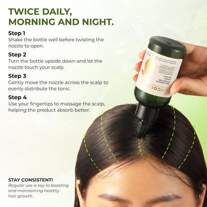 Cocoon Pomelo Hair Tonic – Vegan Scalp Serum for Thinning & Damaged Hair | COCOONORIGINAL (4.73 fl oz per bottle, 3 Boxes)