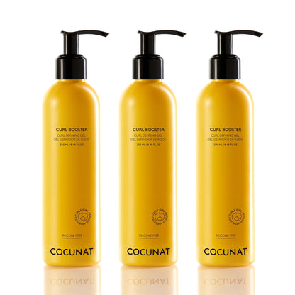 COCUNAT 3 Curl Booster - Defining Gel for Frizz-Free, Deeply Moisturized Curls | Silicone Free 8.5 fl oz