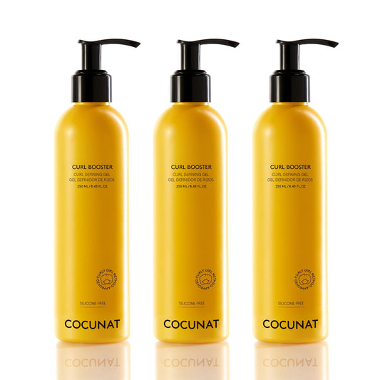 COCUNAT 3 Curl Booster - Defining Gel for Frizz-Free, Deeply Moisturized Curls | Silicone Free 8.5 fl oz