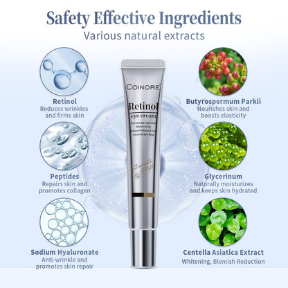 Coinore Retinol Under Eye Cream – Dark Circles, Puffiness & Fine Lines