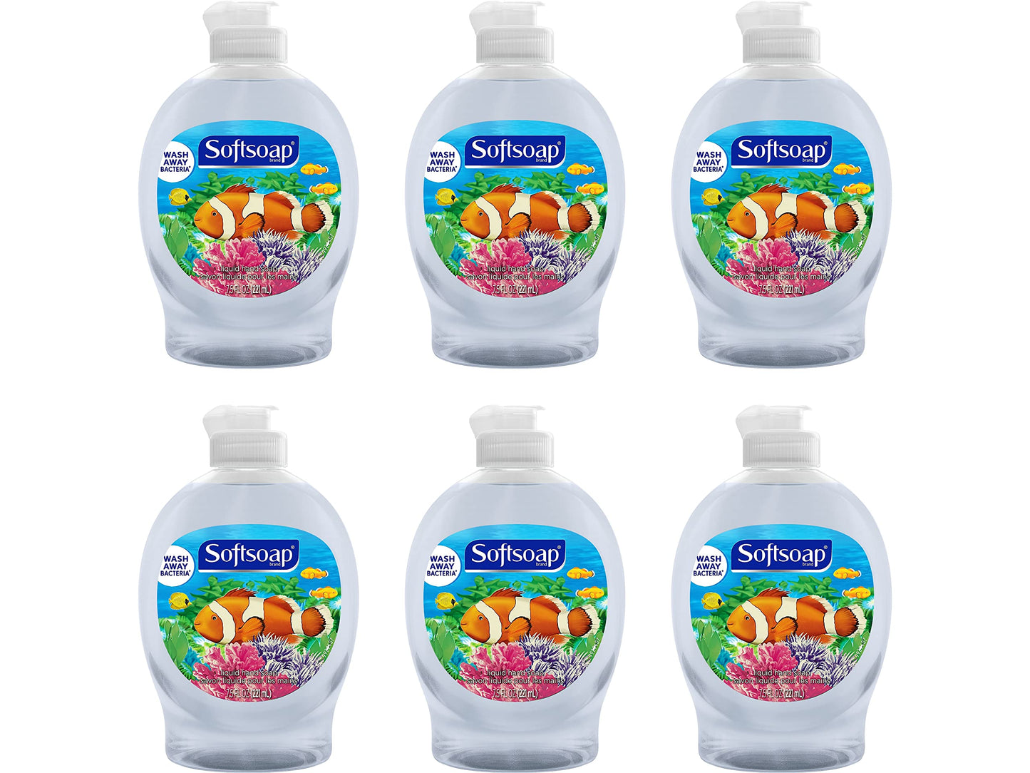 Colgate Softsoap Aquarium Series Liquid Hand Soap – 7.5 fl oz, 6-Pack