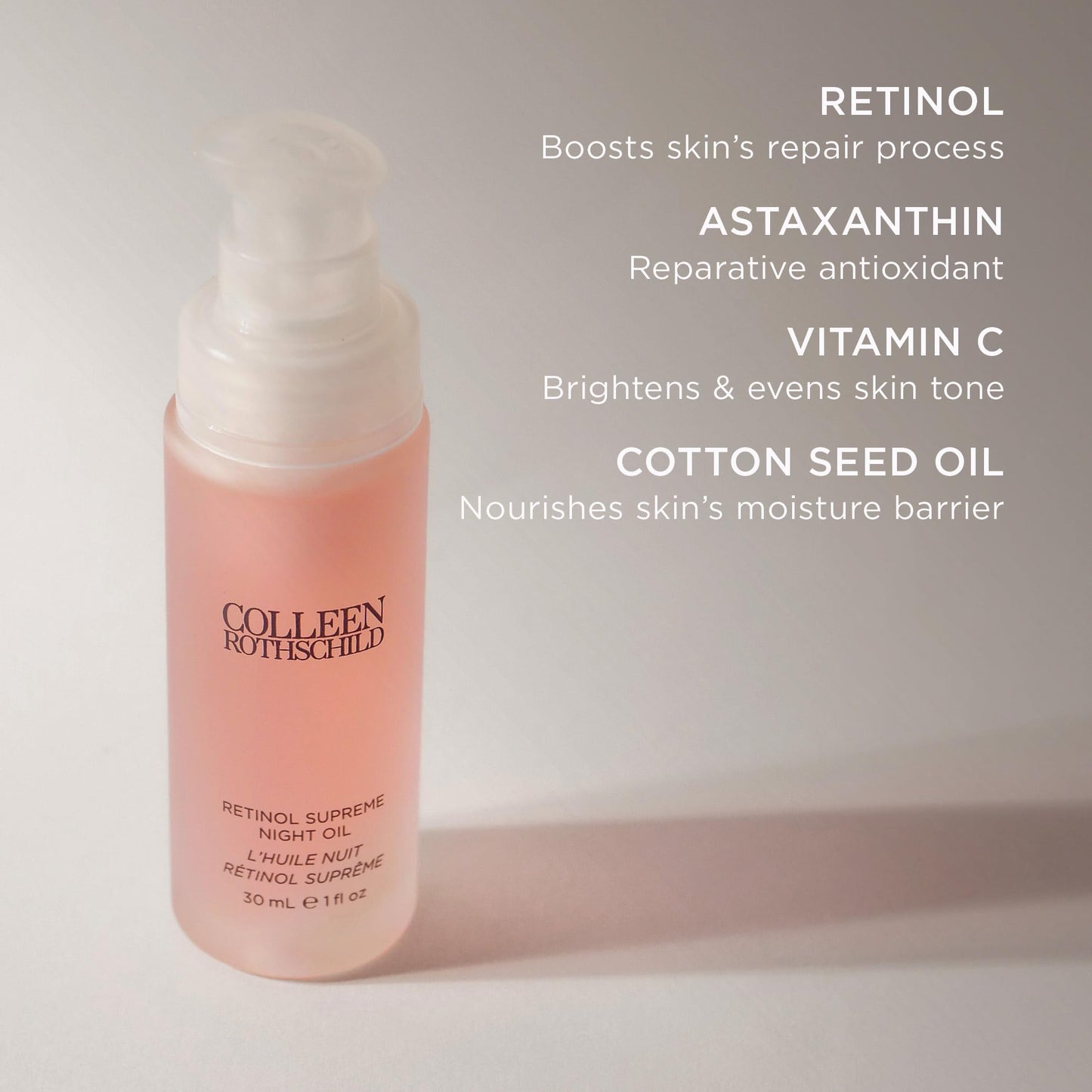 COLLEEN ROTHSCHILD Retinol Supreme Night Oil with Vitamin C | 1 fl oz