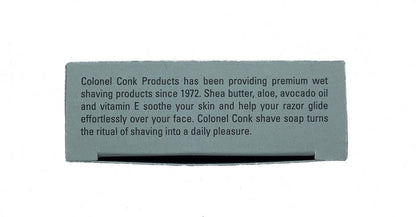 Colonel Conk Amber Shaving Soap Bar – 2.25 oz, Glycerin Rich