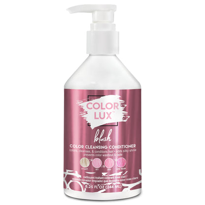 Color Lux Blush Color Cleansing Conditioner - 3-in-1 Color Depositing, Vegan & Sulfate-Free (8.25 oz)