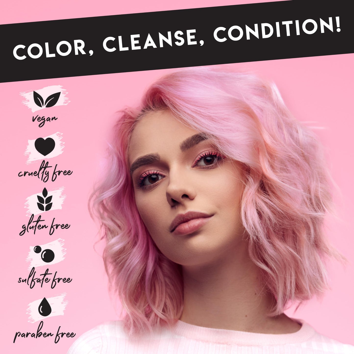Color Lux Blush Color Cleansing Conditioner - 3-in-1 Color Depositing, Vegan & Sulfate-Free (8.25 oz)