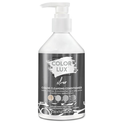 Color Lux Color Cleansing Conditioner Silver — 3-in-1 Color Depositing, Vegan, Sulfate-Free, 8.25 oz