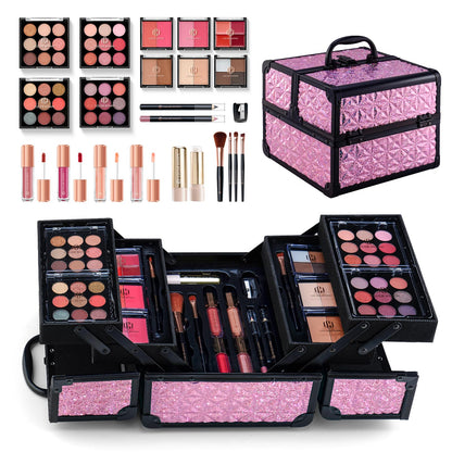 Color Nymph All-in-One Makeup Kit for Teens – 36 Eyeshadows + Train Case