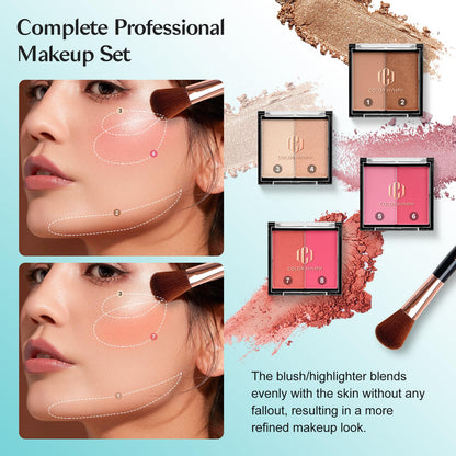 Color Nymph All In One Makeup Kit – 36 Colors, Travel Case, Beginner Friendly