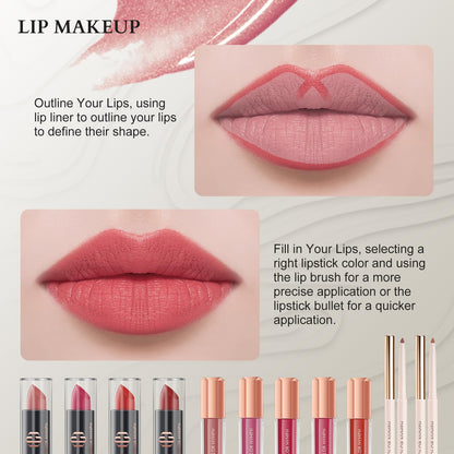 Color Nymph Professional Makeup Set for Teens & Women – Train Case Included