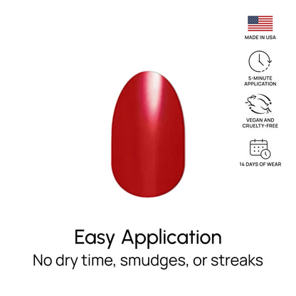 Color Street Beijing Beauty Nail Strips – Creme Finish, Quick Peel, 16 Strips