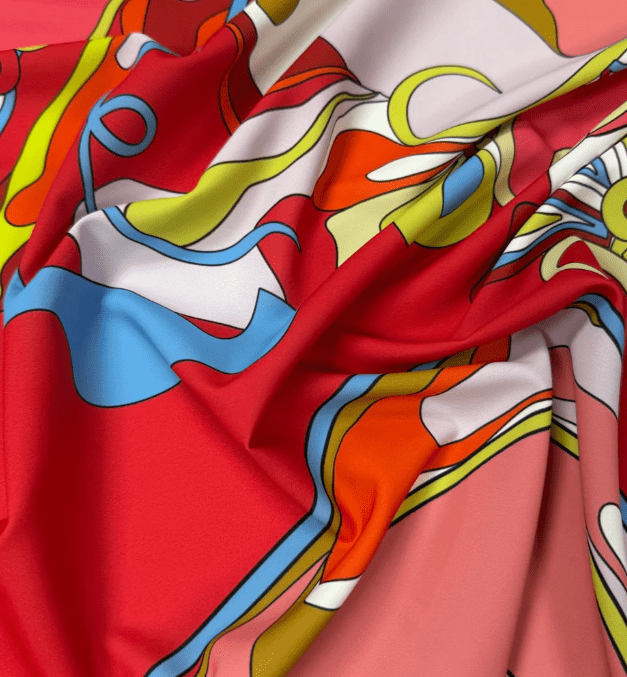 Colorful Abstract Pattern Fabric Custom Printed by the Metre