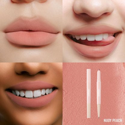 COLORGRAM All In One Over-Lip Maker 03 Peach Beige | Lip Liner & Contour, Matte Finish, Fuller-Look Lips, Waterproof