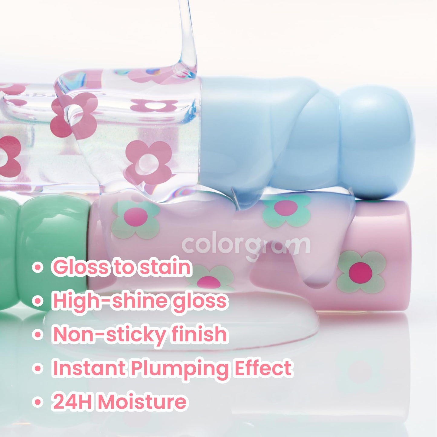 COLORGRAM Fruity Glass Tint 13 Shy Pear – Hydrating Lip Gloss Tint