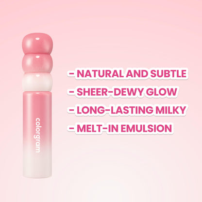 COLORGRAM Fruity Glass Tint Milk 01 Berry Amazing | Hydrating Lip Tint