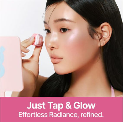 COLORGRAM Milk Bling Heartlighter 02 Pink Heart – Silky Smooth Highlighter for Natural Daily Glow